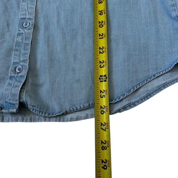 Cloth & Stone Blue Anthropologie Long Sleeve Shirt Women's Size Large | 37-15 - Picture 6 of 7